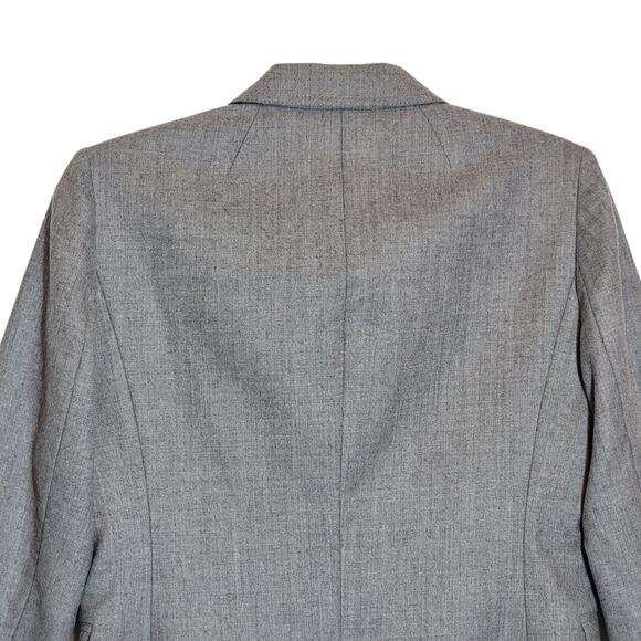 J.Crew Schoolboy Wool Blazer Gray Single Breasted Tailored Classic Office Chic 6 - Picture 10 of 16